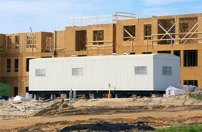 rental office trailers at a construction site in Blacklick, OH